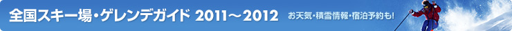 �S���X�L�[��E�Q�����f�K�C�h2011～2012 ���V�C�E�ϐ���E�h���\����I