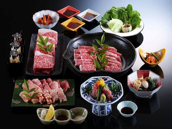 ≪4組様限定≫焼肉☆神戸牛＋黒毛和牛☆×温泉 大好評贅沢宿泊旅♪ 和風