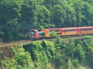 嵐山観光シリーズ トロッコ列車 保津川下り ジオラマ京都japan 嵐山の魅力満喫プラン 京都 嵐山 ご清遊の宿 らんざん 宿泊予約は じゃらん