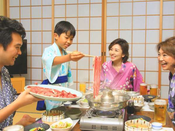 秋 人気 ペットも一緒 牛しゃぶプラン お部屋食