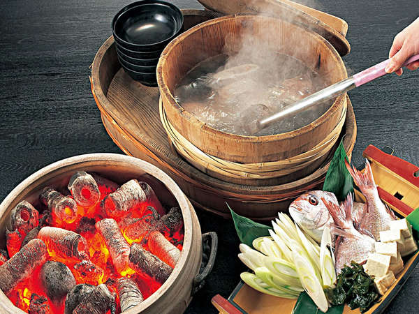 秋田得旅】男鹿名物「石焼料理」＆季節の味覚を和食コースで堪能
