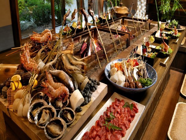 組数限定】山荘で味わう特別感／炭火で焼き上げる旬の山・海の幸を堪能