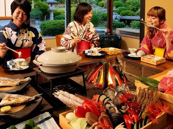 組数限定】山荘で味わう特別感／炭火で焼き上げる旬の山・海の幸を堪能