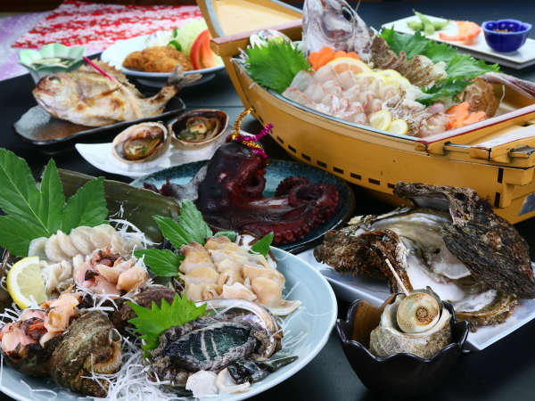 愛知県民限定 貝づくし 岬の真骨頂 アワビ 平貝など貝尽くしプラン 名鉄船 Off じゃらん限定 水夫の宿 岬 宿泊予約は じゃらん