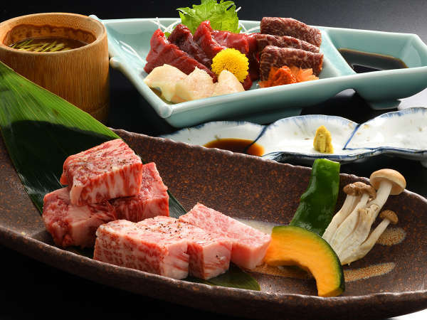 料理ランクup 一番人気の極上料理プラン 塩川牛 米沢牛 会津名物馬刺し3種 創作料理が自慢の宿 会津喜多方 熱塩温泉山形屋 宿泊予約は じゃらん