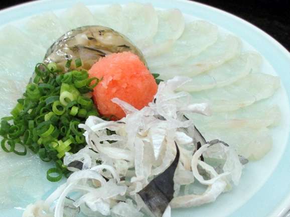 グルメ 個室でお食事 温泉とらふぐ三昧 ふぐ刺し ふぐちり ふぐ唐揚げ の地元食材の会席プラン かんすい苑覚楽 宿泊予約は じゃらん