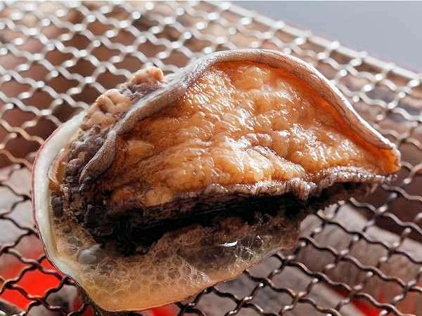 炭火焼き アワビ 炭火焼きコース 柔らかで美味しいアワビの炭火焼き付 山陽ホテル 宿泊予約は じゃらん