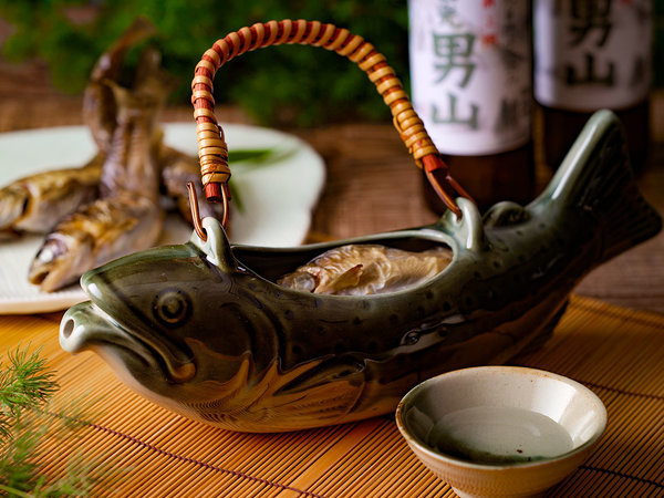 特定日】【グルメプラン】岩魚の骨酒付1泊2食 基本バイキングプラン