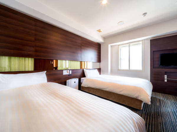 じゃらん限定 Dxツインルームプラン １2０ｃｍサイズベッド２台ご用意 最上階で展望良いです スーパーホテル出雲駅前 宿泊予約は じゃらん