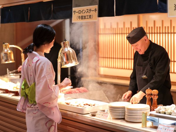 握り寿司 海鮮浜焼き ステーキ鉄板焼き食べ放題 65歳以上のお客様は平日500円割引 越後湯沢温泉 湯沢グランドホテル 宿泊予約は じゃらん