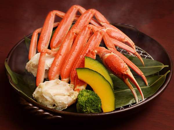 グルメプラン】本ズワイガニ宝楽蒸し付1泊2食 基本バイキングプラン 大