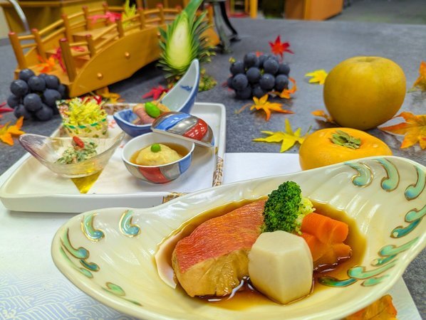 二食付90分飲み放題付】とろける旨みを堪能！金目鯛の煮つけハーフ会席