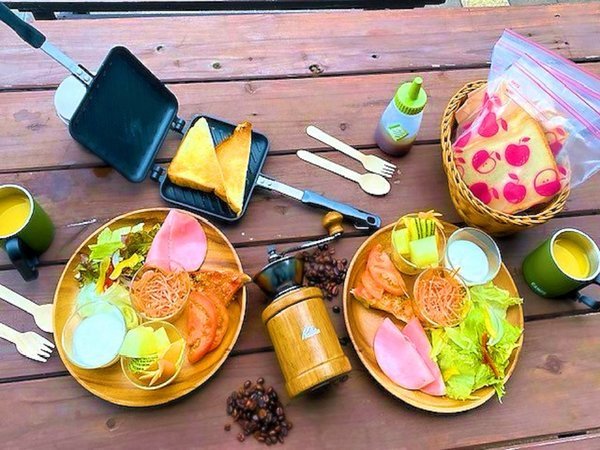 桜旅グランピング限定プラン】秋の桜島で快適グランピング【プレート