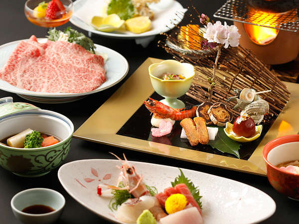 選べる極上＆美味】グルメ旅◇金目鯛姿煮or厳選国産牛ステーキ＆旬会席