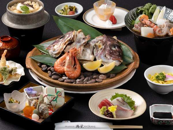 懐石膳 お手頃会席！磯花の膳】今治名物「宝楽焼き」を味わえる