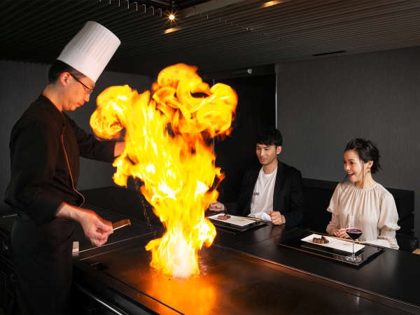 2食付 厳選ディナーコース 鉄板焼 熟練の技で焼き上げる 壱岐牛 伊万里牛 の極上ステーキ ガーデンテラス長崎 ホテル リゾート 宿泊予約は じゃらん