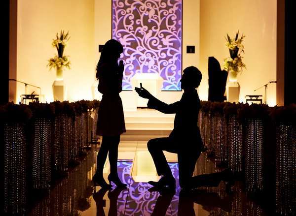 チャペルで永遠の愛を誓うプロポーズプラン チャペル貸切 ローズボックス ディナーコース 朝食付 ホテル雅叙園東京 宿泊予約は じゃらん